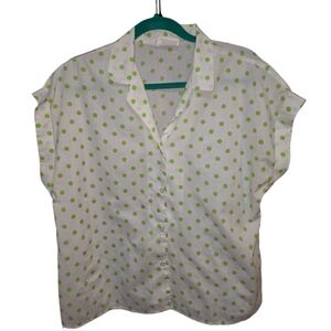 Vintage Visage De Paris Polka Dot Top